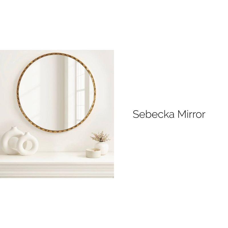 Kate & Laurel All Things Decor 26"x26" Sebecka Decorative Wall Mirror Gold