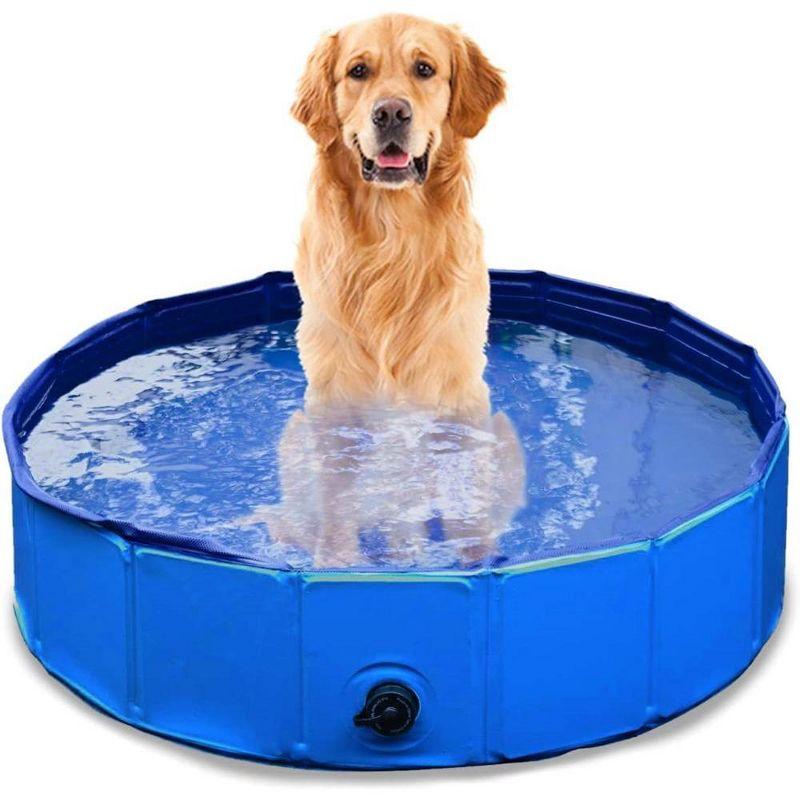 Zone Tech Plastic Round Pet Pool 12'' H x 38'' W x 12'' L