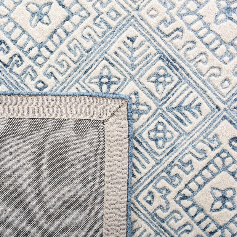 Glamour GLM660 Hand Tufted Area Rug - Blue/Ivory - 6'x6' - Safavieh.