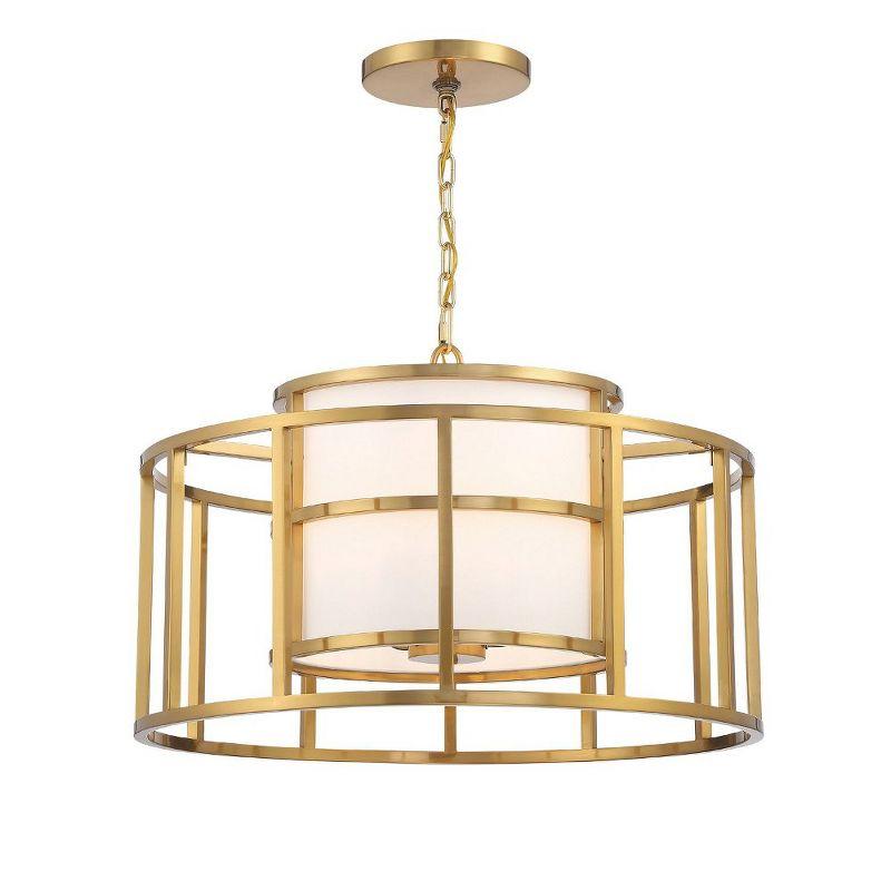 Crystorama Lighting Hulton 5 - Light Chandelier in  Gold