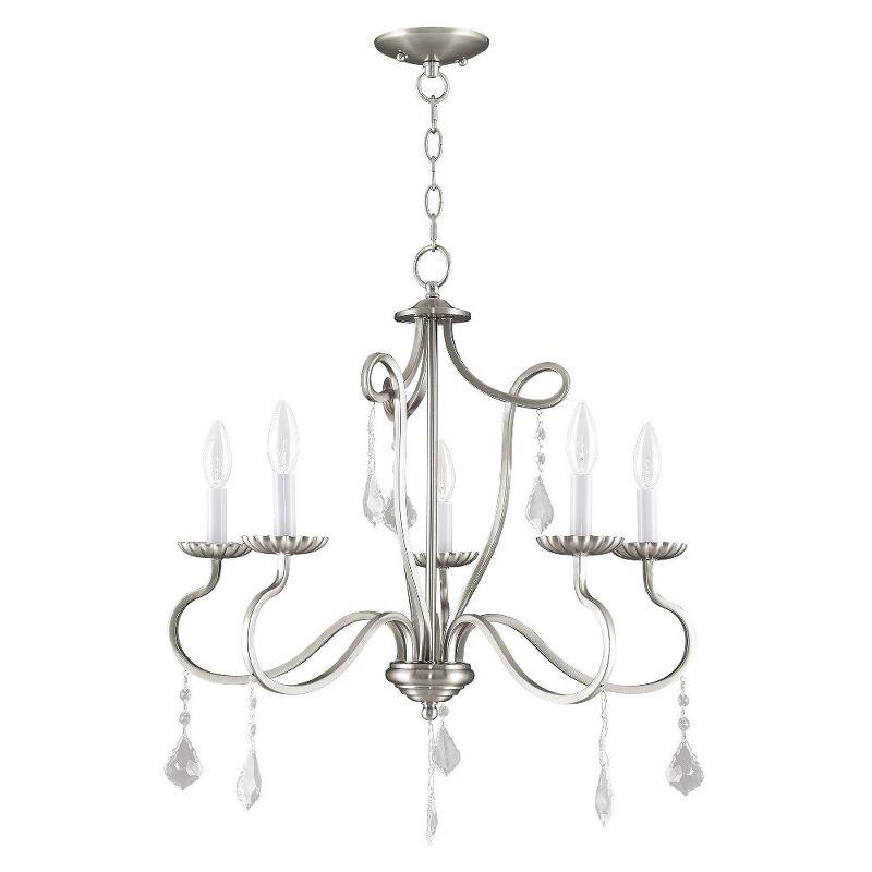 Livex Lighting Callisto 5 - Light Chandelier in  Brushed Nickel