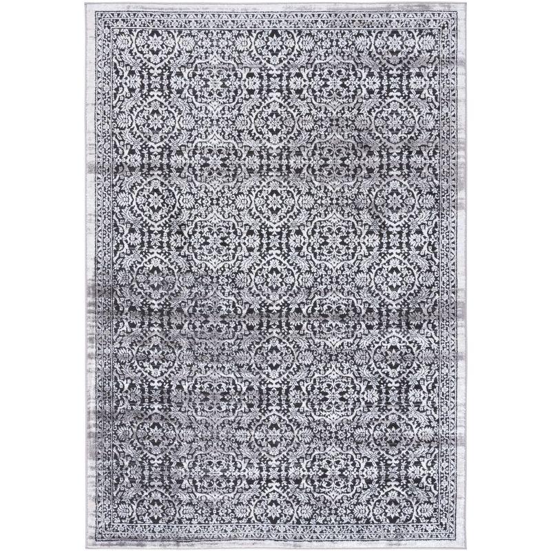 Amelia ALA239 Power Loomed Area Rug - Charcoal/Ivory - 5'5"x7'7" - Safavieh.