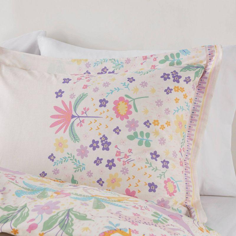 Lulu Reversible Cotton Printed Floral Duvet Cover Set