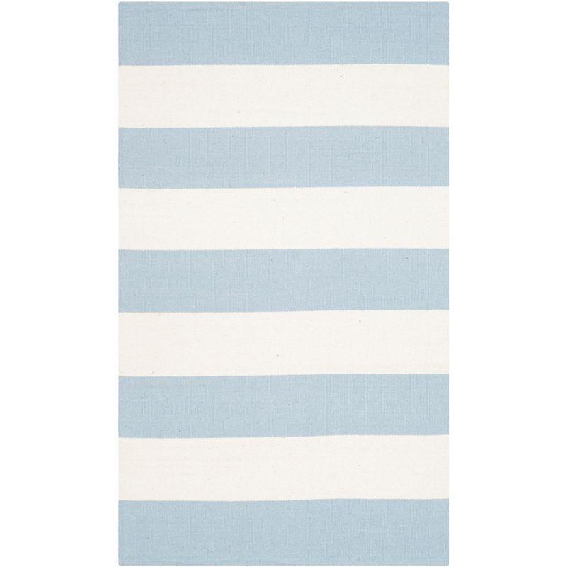 Montauk MTK712 Hand Woven Indoor Accent Rug - Sky Blue/Ivory - 2'6"x4' - Safavieh