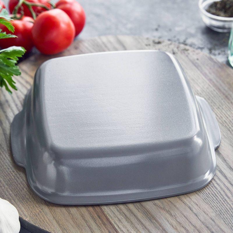 GreenPan Premiere Ovenware Ceramic Nonstick Square Cake Pan 8"x8" Gray: 8x8 Baking Pan, Dishwasher-Safe, Aluminum