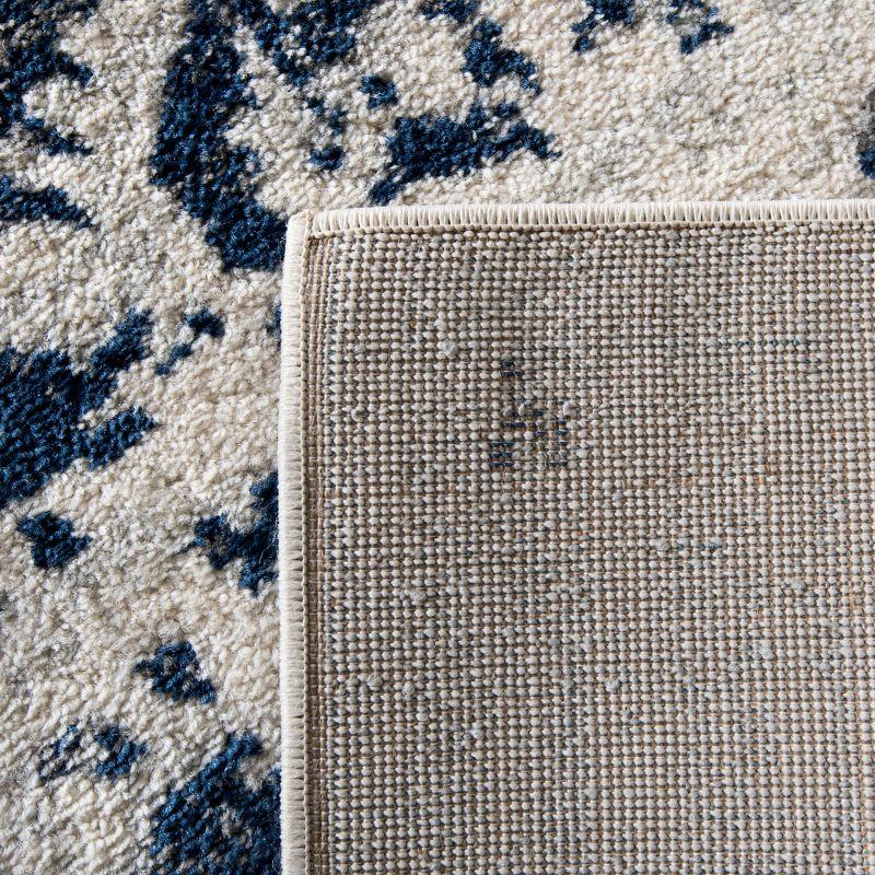 Madison MAD603 Power Loomed Indoor Area Rug - Cream/Navy - 8'x10' - Safavieh