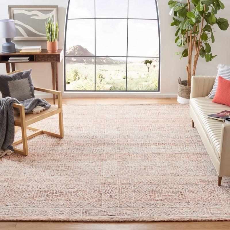 Hand-Tufted Capri Elegance Wool Area Rug - 4' x 6' Brown/Beige