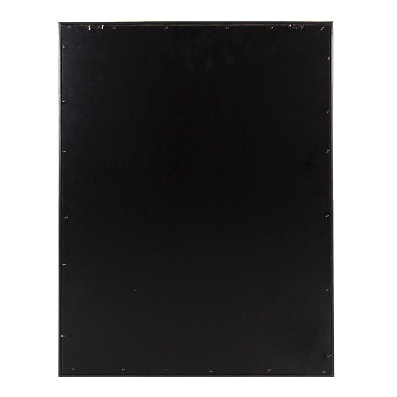 18" x 24" Sylvie Records Framed Canvas by Robert Cadloff Walnut Brown - Kate and Laurel: Vintage Music Wall Decor