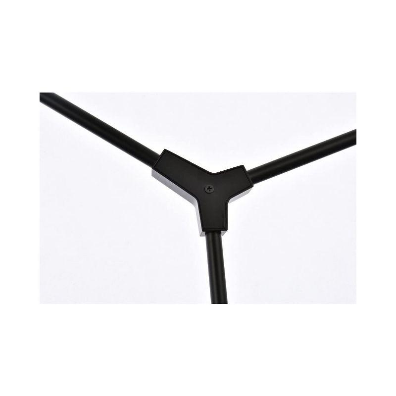 Elegant Lighting Zayne 6 Light Pendant in Black