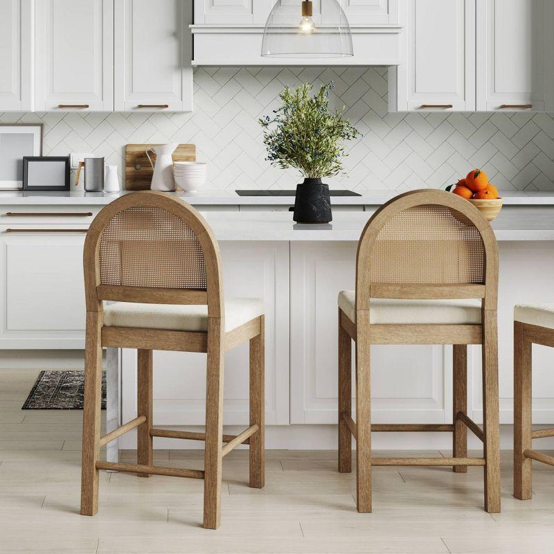 Nathan James Boucle Counter Stool & Reviews | Wayfair