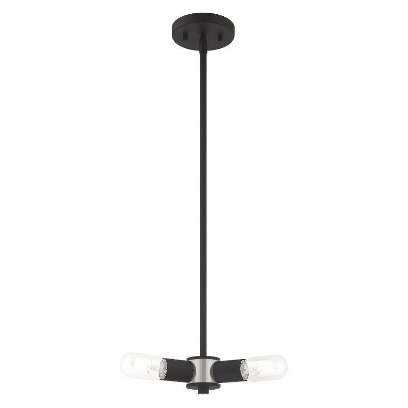 Livex Lighting Copenhagen 3 - Light Chandelier in  Black