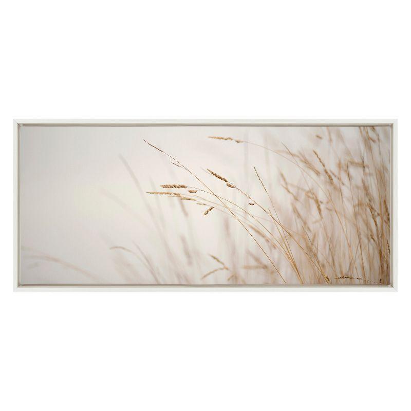 18" x 40" Sylvie Marsh Grass No 1 Framed Canvas by Crystal Lynn Collins - Kate & Laurel All Things Decor: Wall Art Decor