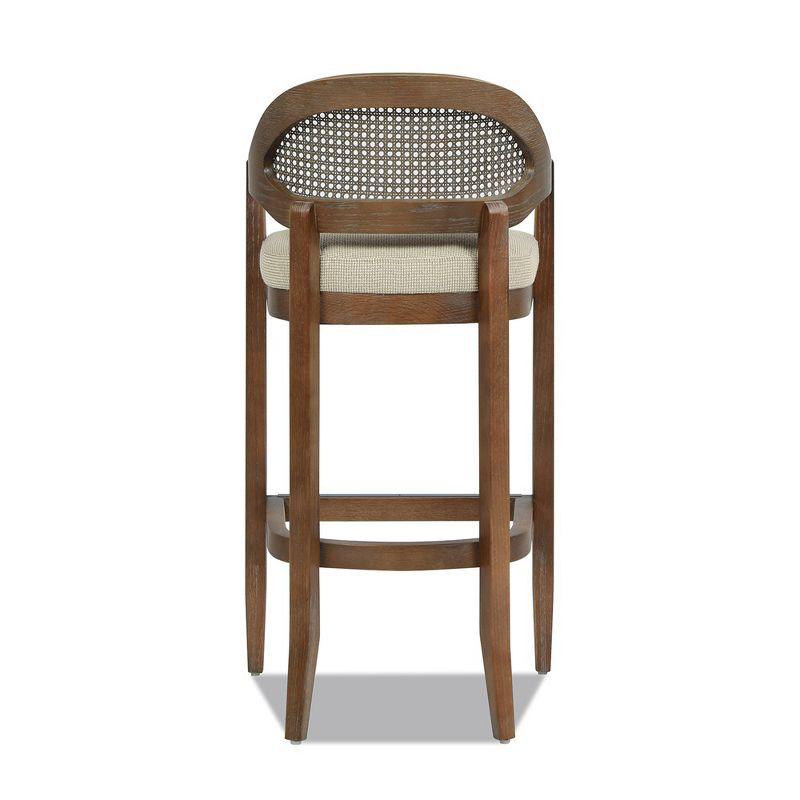 Jennifer Taylor Home Americana Mid-Century Modern 30.5" Cane Back Barstool