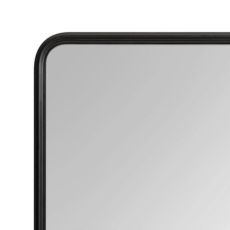 Kate and Laurel Caskill Rectangle MDF Rectangle Mirror, 24x36, Black