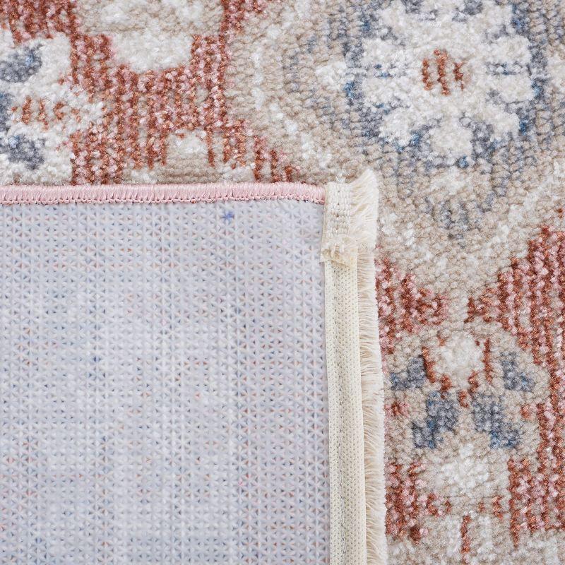 Blair Washable BLR206 Power Loomed Machine Washable Area Rug - Rose/Grey - 5'3"x7'6" - Safavieh.