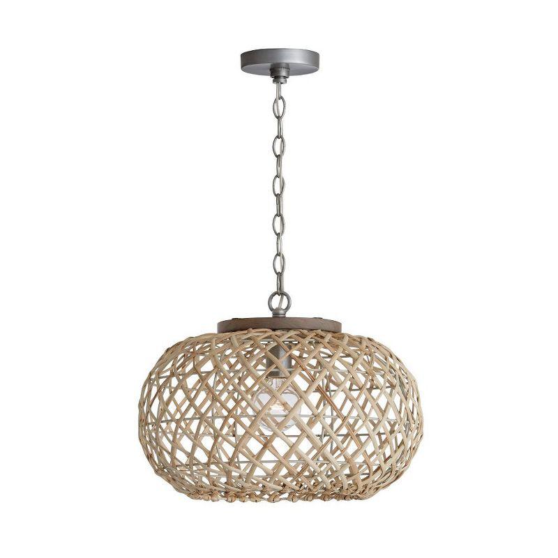 Independent 1 - Light Gray Wash/Antique Nickel Single Pendant