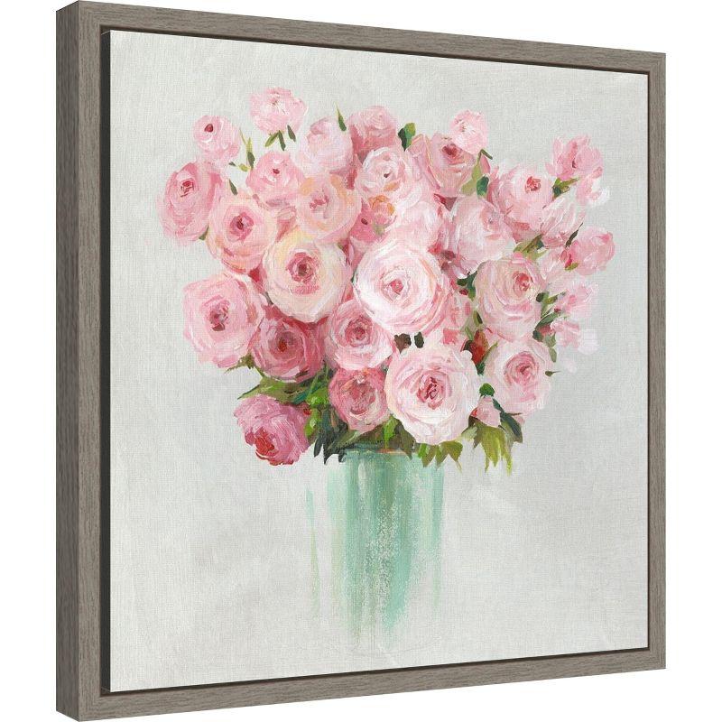 Amanti Art Roses Roses by Asia Jensen Canvas Wall Art Print Framed 16 x 16-in.