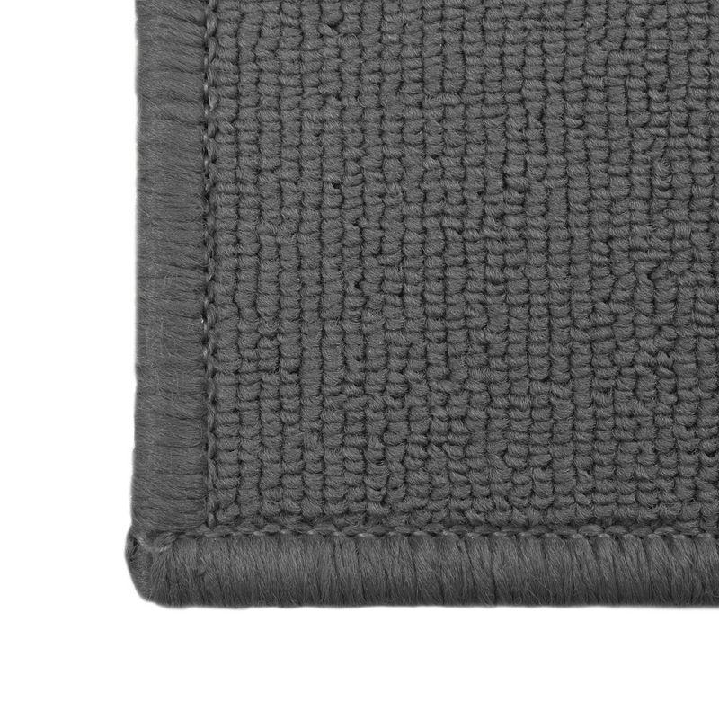 Graphite Easy-Care Oval Synthetic Accent Rug, 20" x 36"