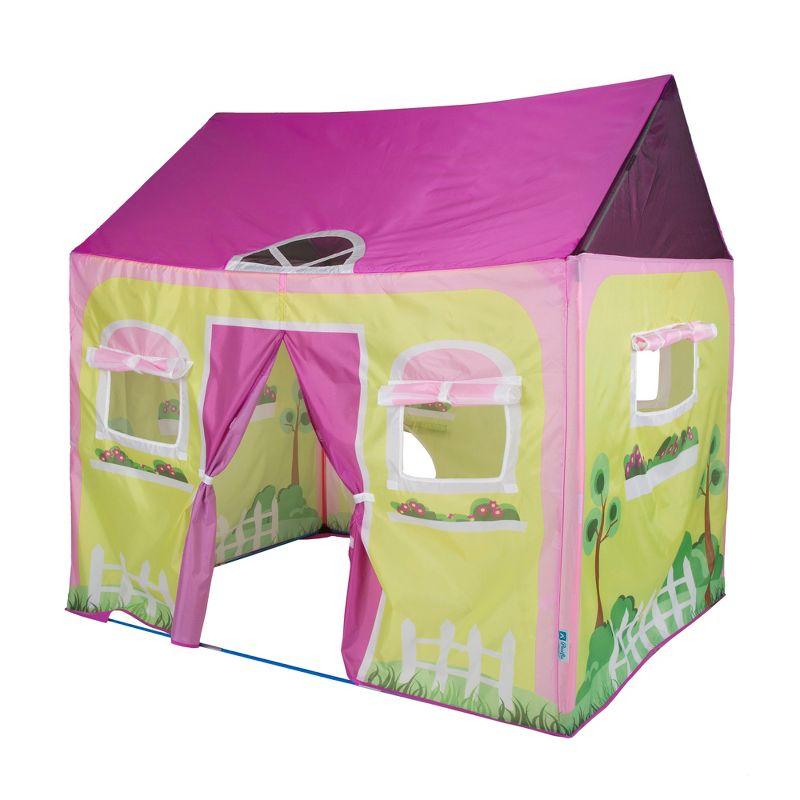 Pink and Yellow Cottage House Kids Play Tent 58" x 48"