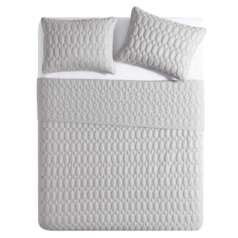 VCNY 3pc Diamond Pinsonic Quilt Set