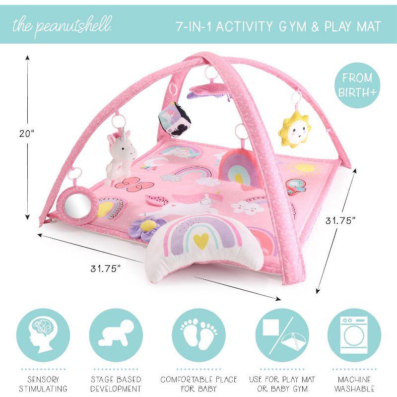 The Peanutshell Rainbow Paradise 7-in-1 Activity Gym & Play Mat for Baby