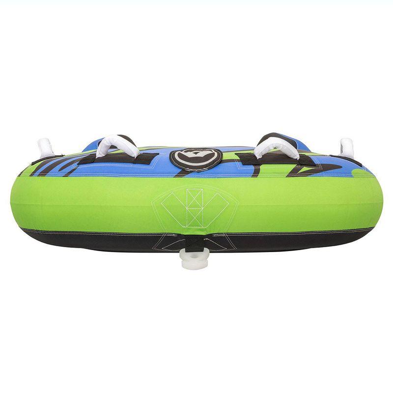 Airhead AHSH-T1 Shield Single Person Towable Inflatable Water Tube with Speed Safety Valve for Quick Inflation and 4 Nylon Handles