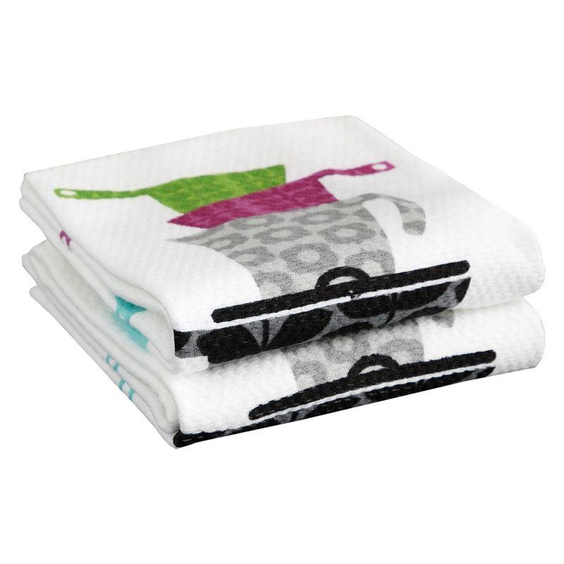 T-fal Pots and Pans Print Dual Kitchen Dishcloth