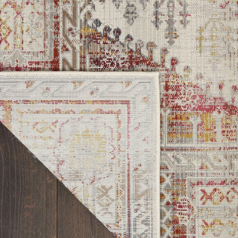 Nourison Vintage Kashan VKA08 Indoor only Area Rug - Ivory Red 5'3" x 7'10"