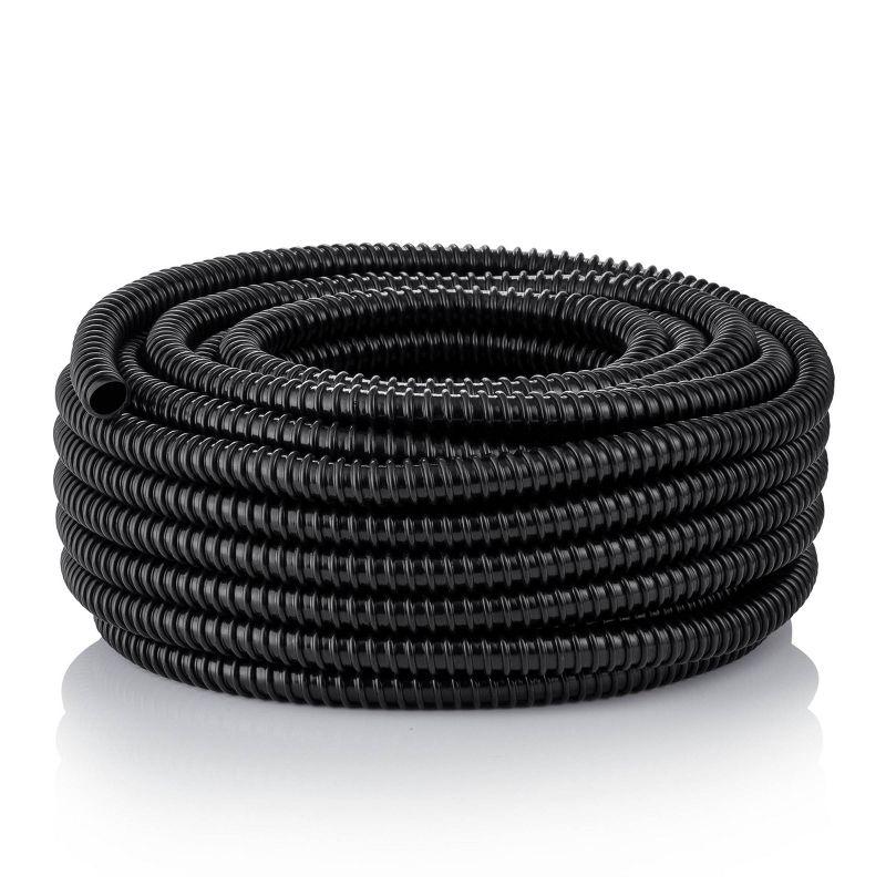 1.5" x 100' Kink Free Heavy Hose Black - Alpine Corporation