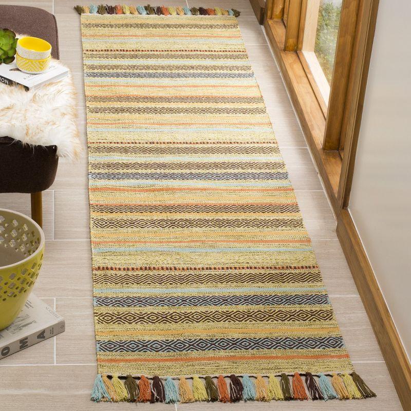 Montauk MTK901 Hand Woven Indoor Runner Rug - Green/Multi - 2'3"x8' - Safavieh.
