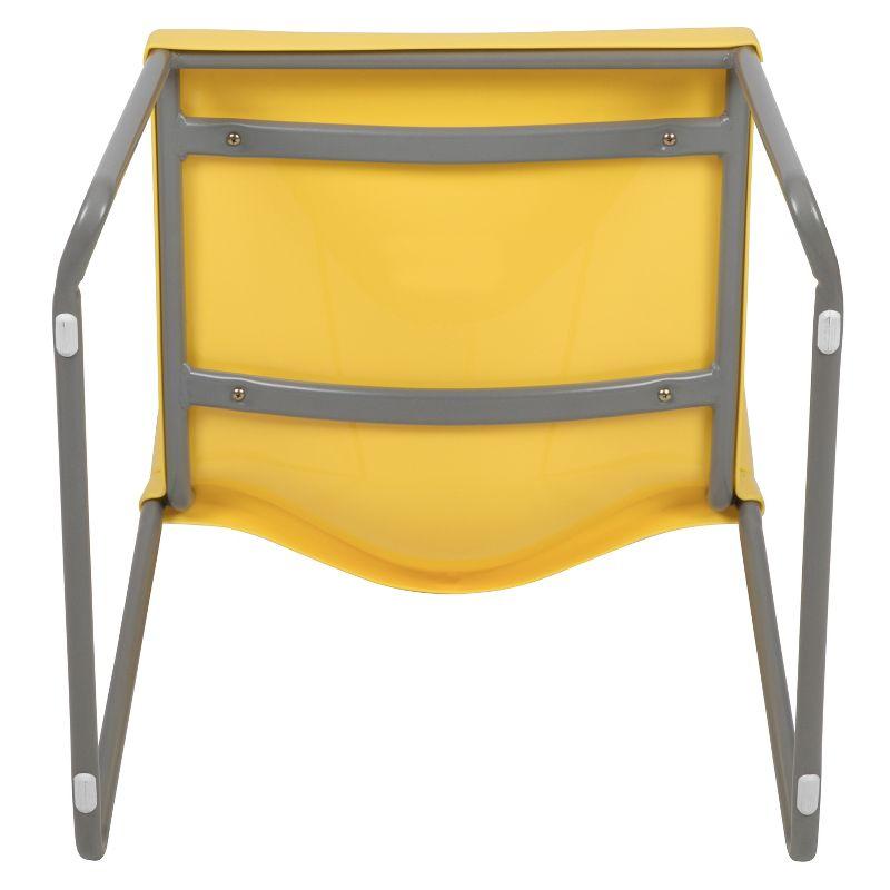 Flash Furniture HERCULES Series 880 lb. Capacity Full Back Contoured Stack Chair with Powder Coated Sled Base