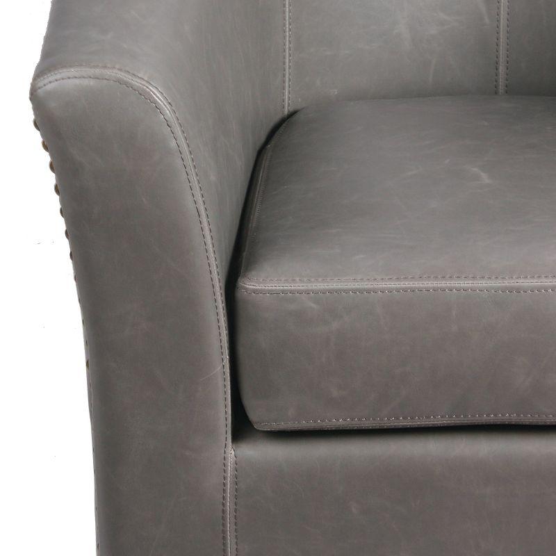 New Pacific Direct Ernest Bonded Leather Swivel Chair