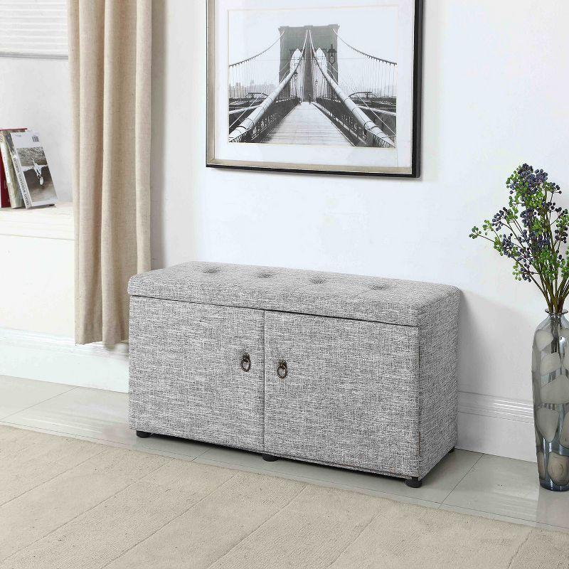 18" Shoe Storage Ottoman - Ore International