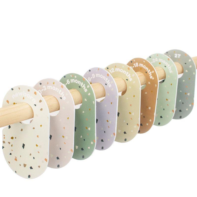 3 Sprouts 3 Sprouts Baby Closet Dividers (Newborn To 24 Months) – Pack Of 8 - Terrazzo (Set of 8)
