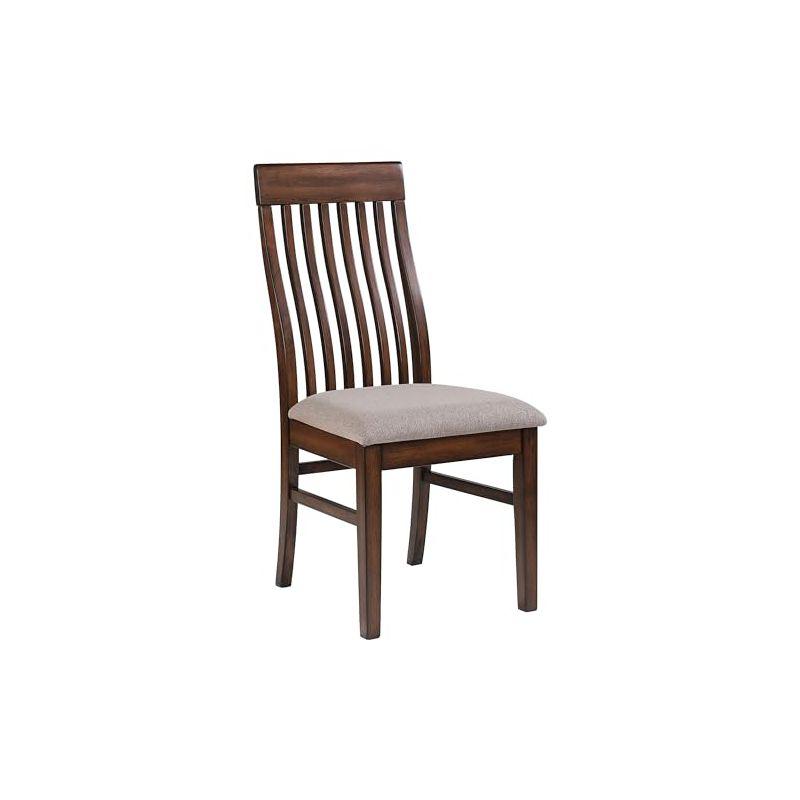 Coaster Home Furnishings Briarwood Slat Back Dining Side Chair Mango Oak and Brown (Set of 2)