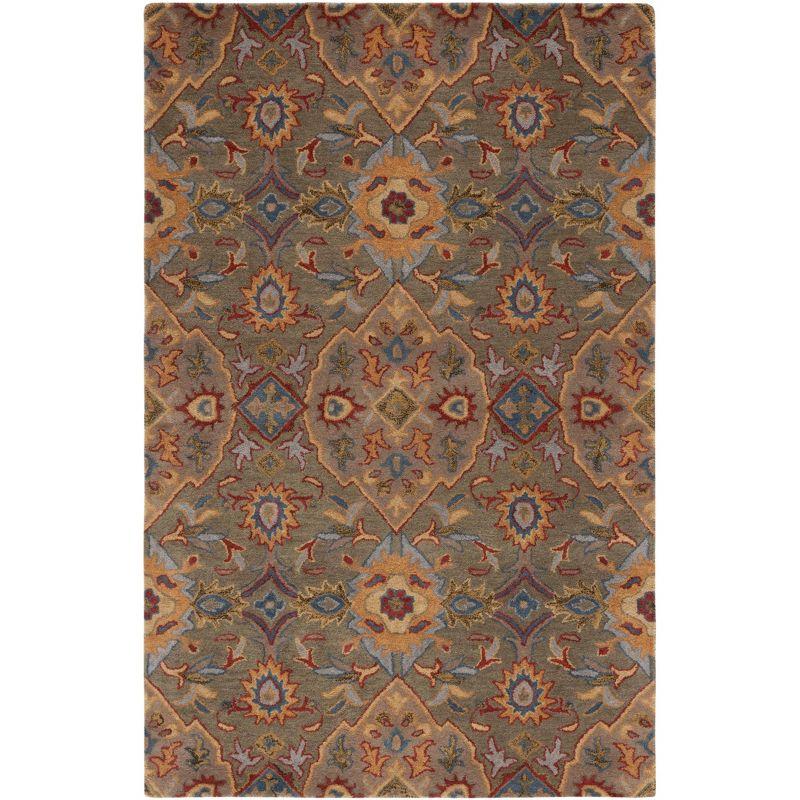 Heritage HG653 Handmade Area Rug - 8'x10' - Green/Yellow - Safavieh