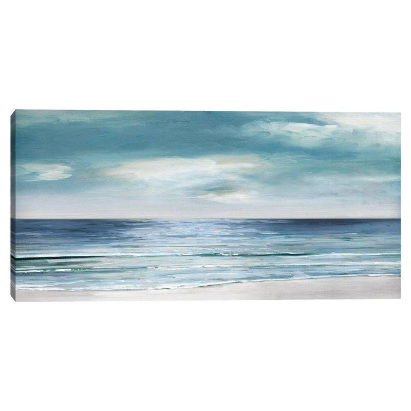 Silver Shore 24" x 48" Unframed Canvas Wall Art