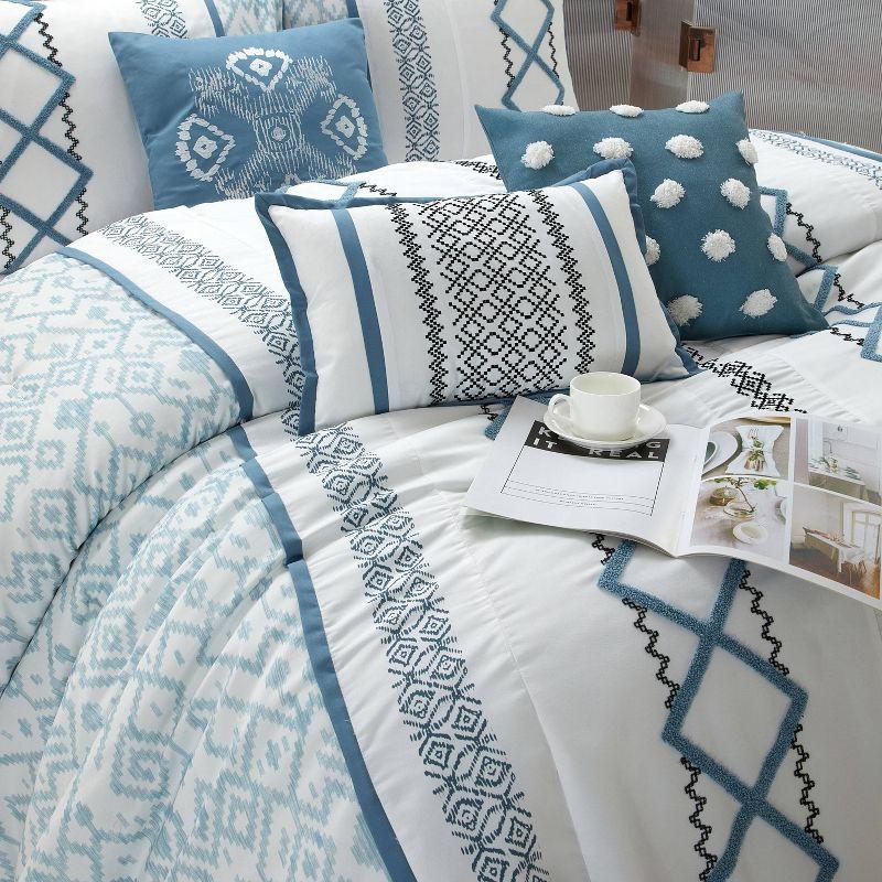 Nanshing America, Inc Anthony Microfiber 7 Piece Comforter Set