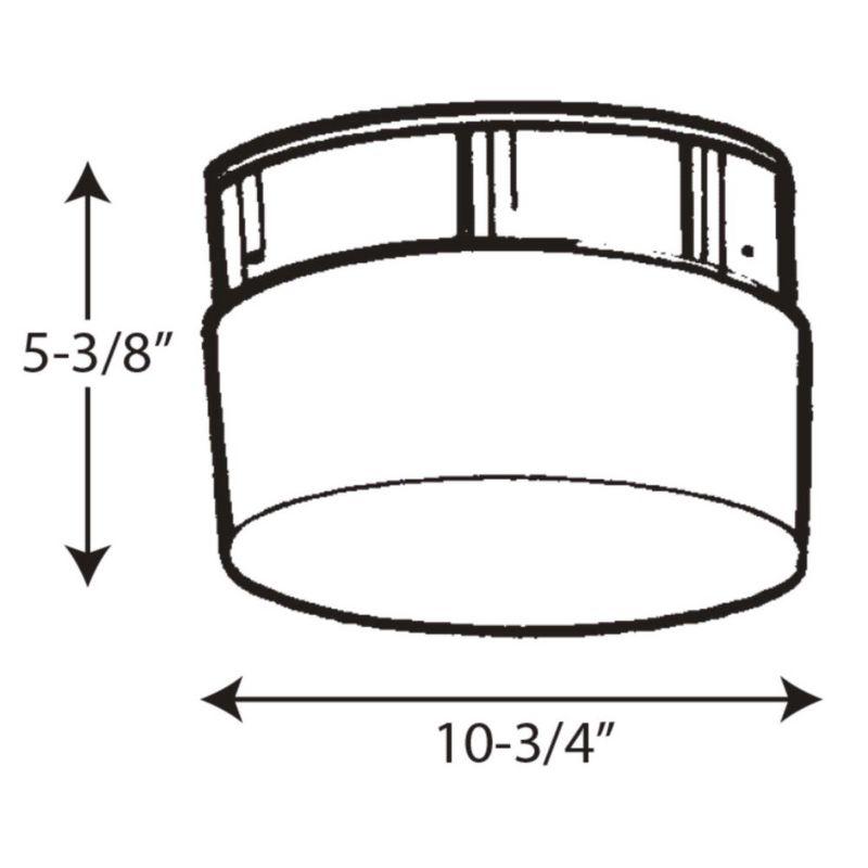 White Glass Drum Flush Mount Ceiling Light Fixture