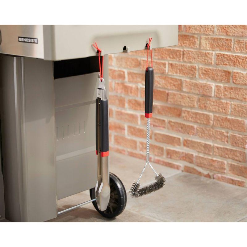 Weber 18" Three-Sided Grill Brush Black