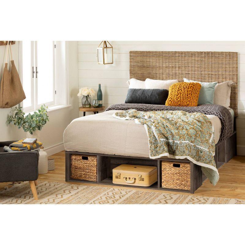 Avilla Storage Bed with Baskets Fall Oak - South Shore