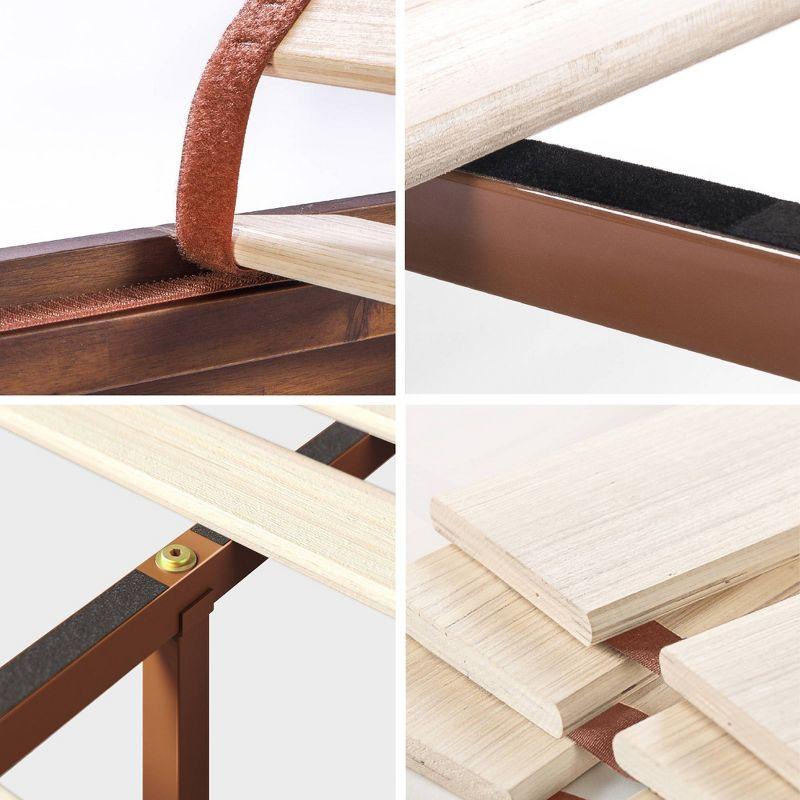 Full Marissa 12" Deluxe Wood Platform Bed Frame Brown - Zinus: Solid, No Box Spring Needed, Easy Setup