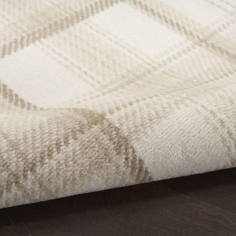 Nourison Grafix Contemporary Plaid Area Rug