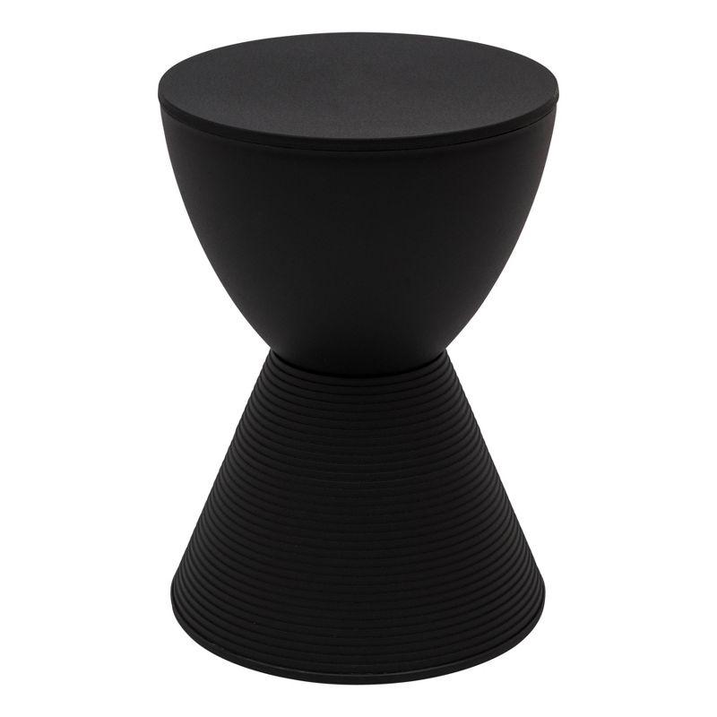 LeisureMod Boyd Modern Round Plastic Side Table