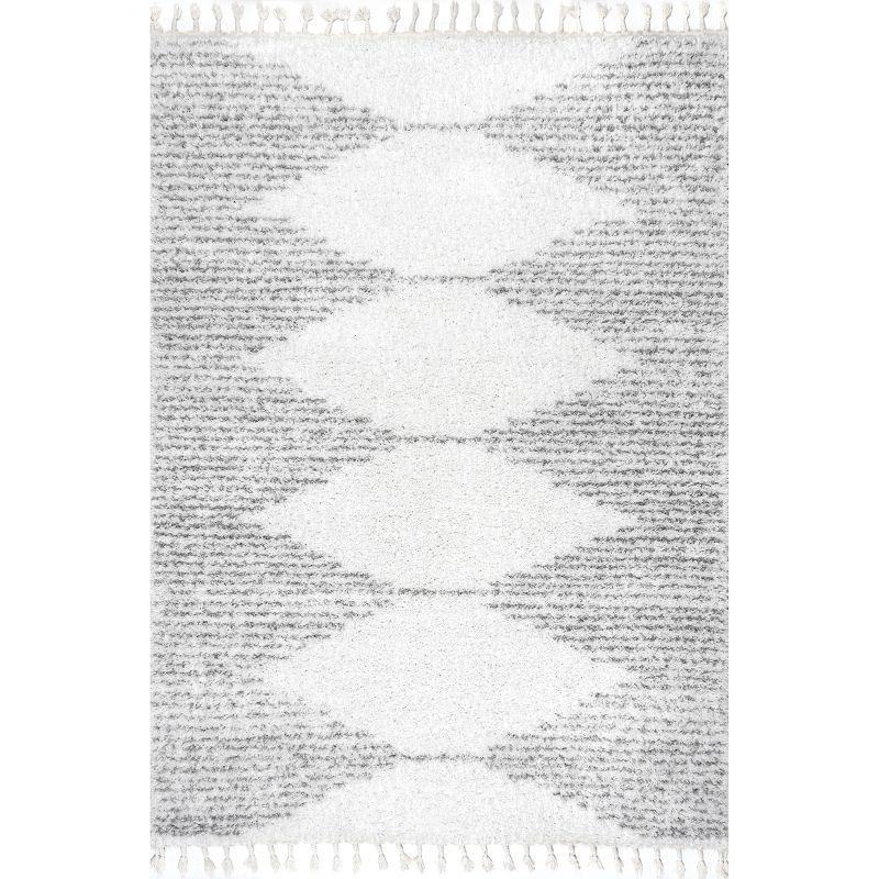 nuLOOM Bria Moroccan Diamond Tassel Area Rug