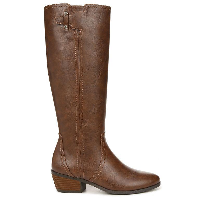 Whiskey Faux Leather Knee-High Zip-Up Boots