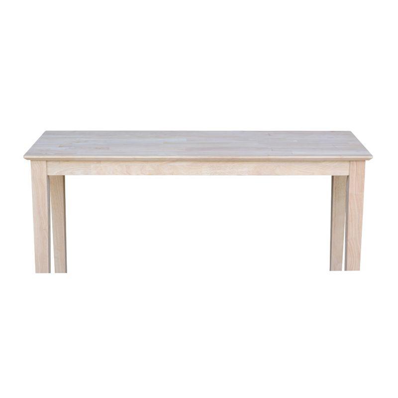 International Concepts 48" Shaker Table Unfinished: Hardwood Entryway Furniture, Spot Clean, No Warranty