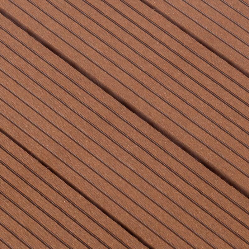 Deck Tiles - 6-Pack Wood Plastic Composite Interlocking Patio Tiles - 5.8SQFT Outdoor Flooring for Balcony, Porch, and Garage by Pure Garden