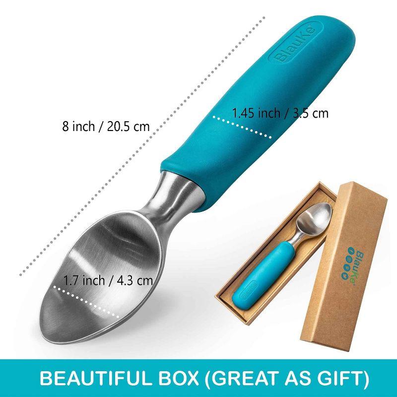 Small Stainless Steel Ice Cream Scoop with Non-Slip Grip