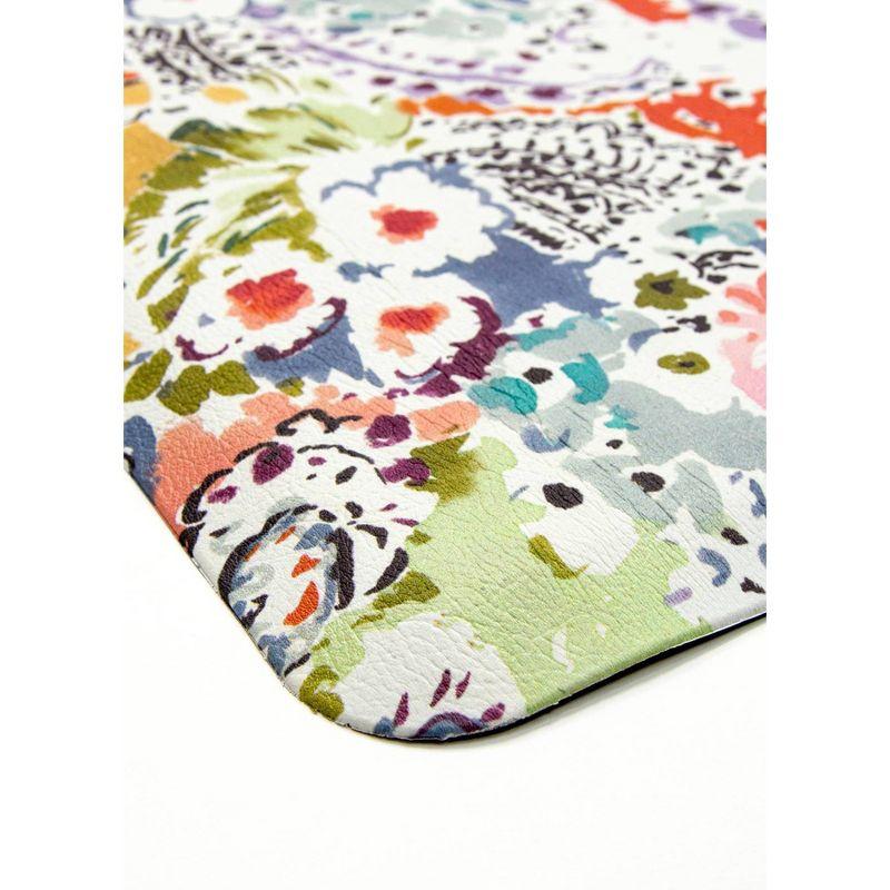 Teddi Multicolor Floral Anti-Fatigue Kitchen Mat 60" x 20"